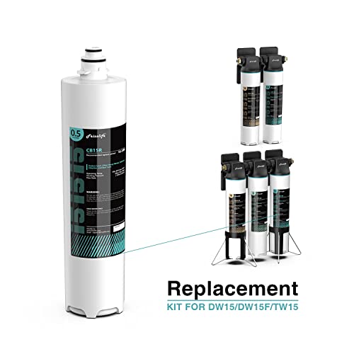 Frizzlife CP10R-HF Austauschgehäuse-Set mit CP10R Filterkartusche – 2. Stufe für TW10 Untertisch-Wasserfiltersysteme