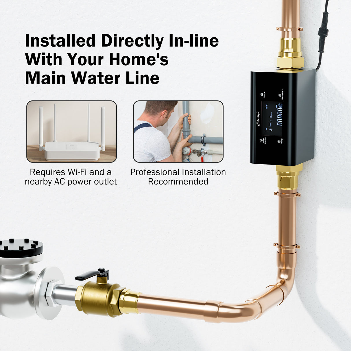 Frizzlife LP365/LP365-P Intelligenter Wasserwächter mit automatischem Abschaltsensor