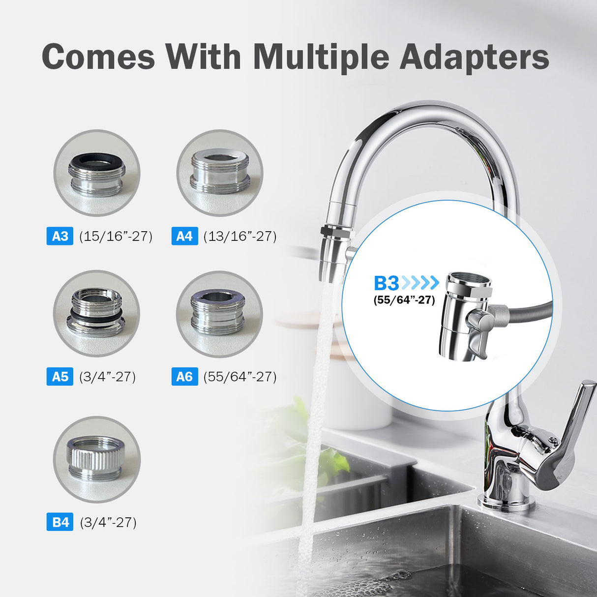 Frizzlife DS99 Countertop Water Filter System, Stainless Steel