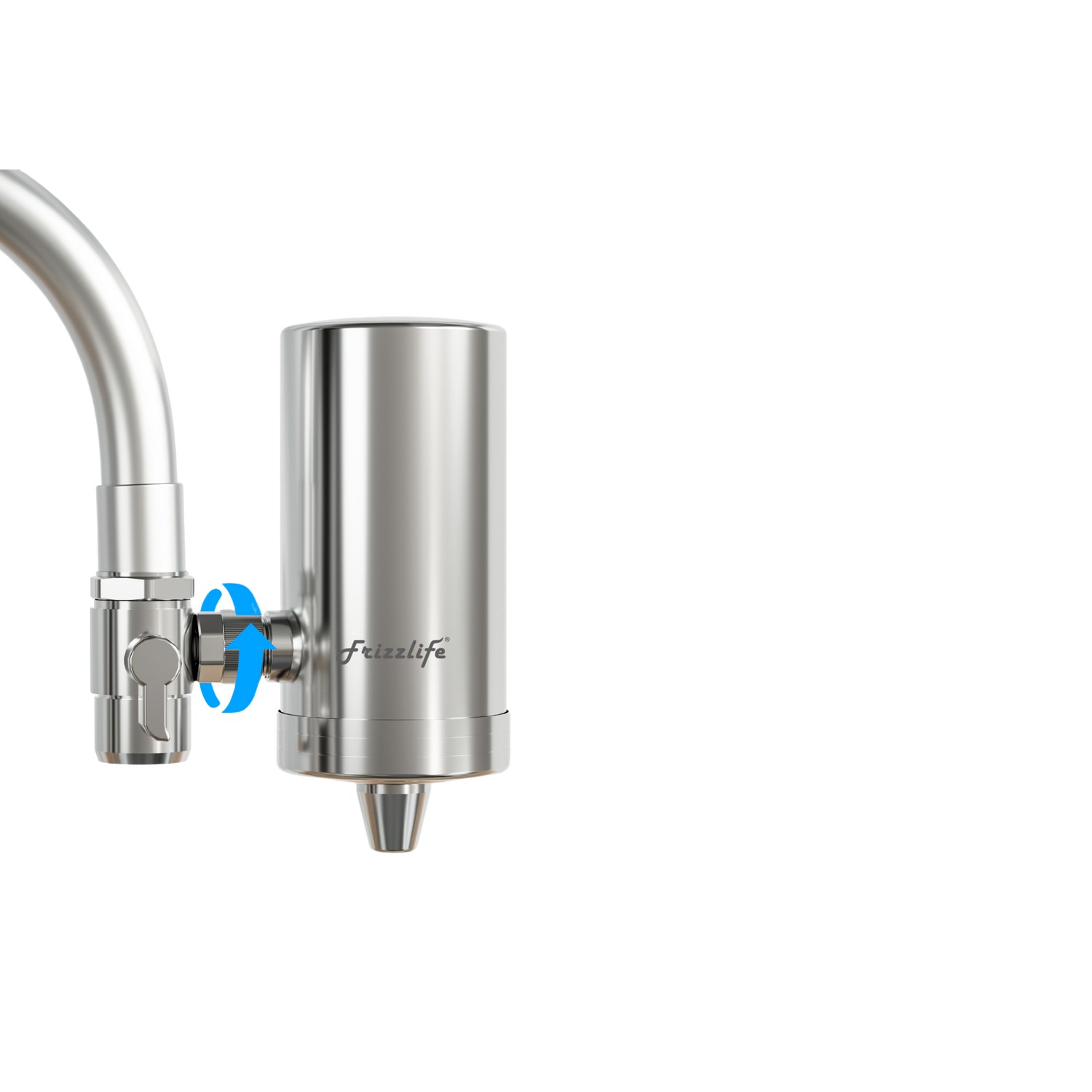 Frizzlife FS99 schiffsladung wasserfilter für waschbecken wasser lizenz verringern 99,9 blei, heavy metal für vorauf, 360 ° drehen und 304 edelstahl wasser JingShuiQi für küche/bad mit zwei filter der