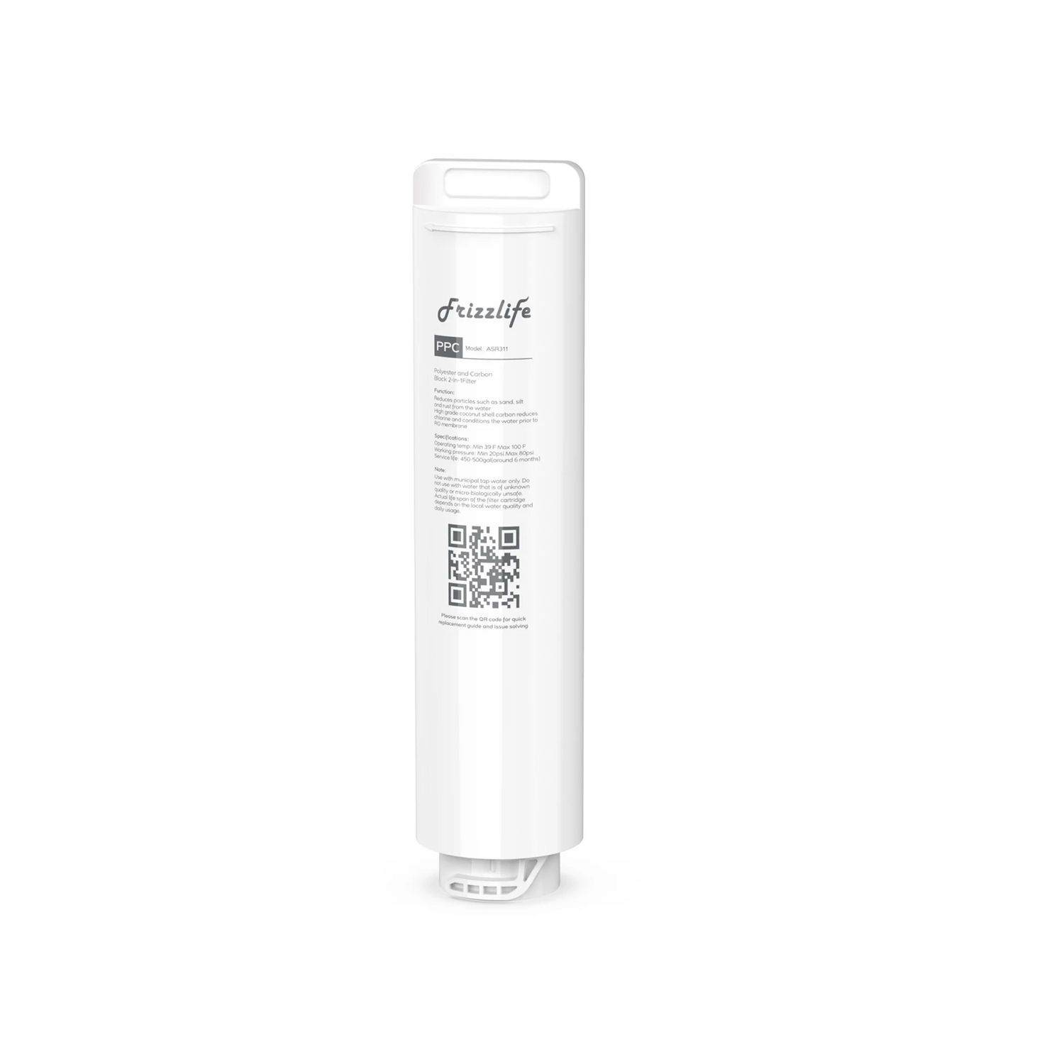 FRIZZLIFE ASR311 Ersatzfilterpatrone für PX500, PX500-A (1. Stufe)