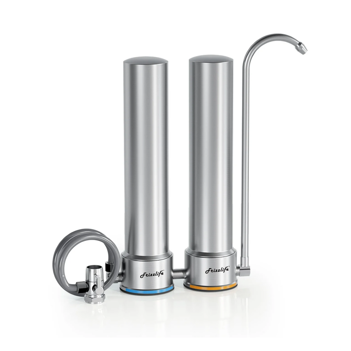 Frizzlife DS99 Countertop Water Filter System, Stainless Steel