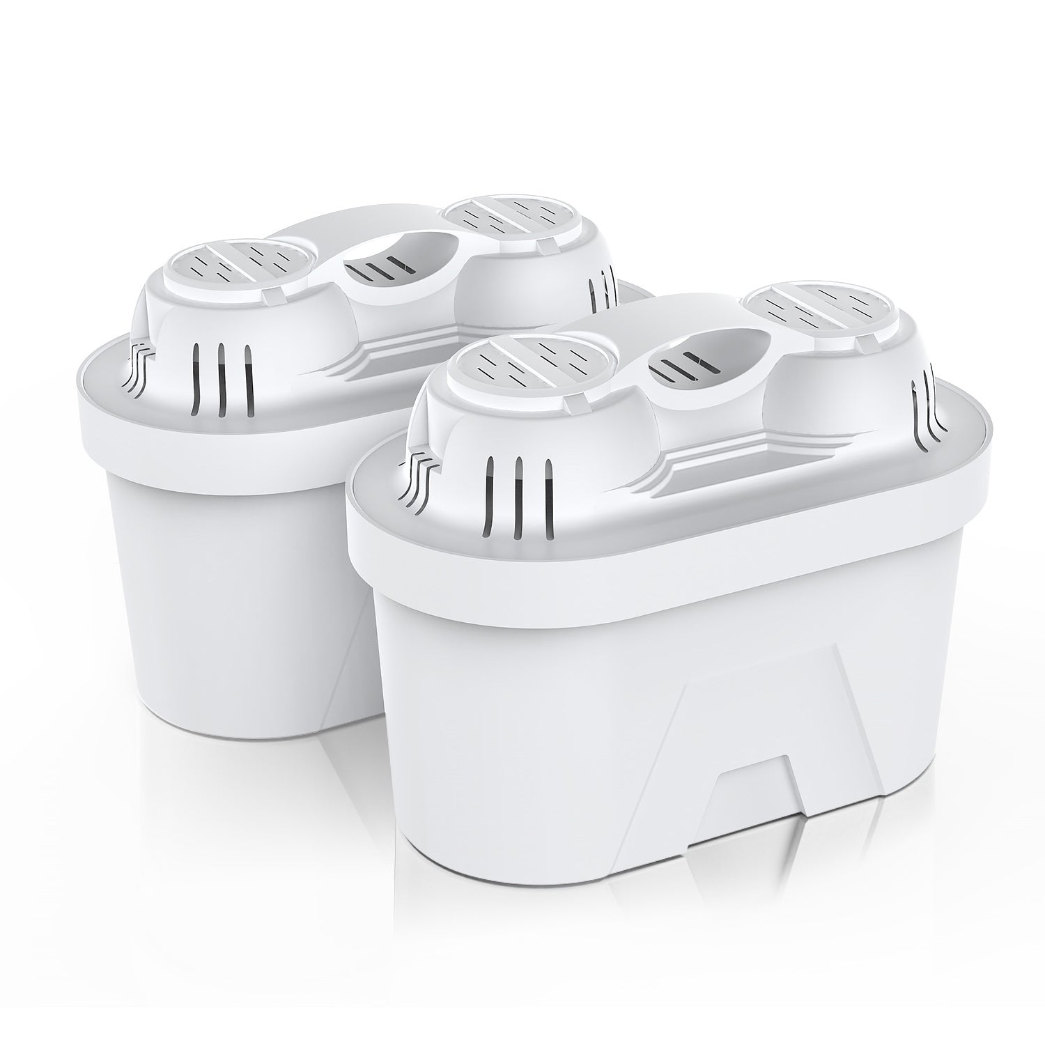 FRIZZLIFE FPT01 Ersatz-Wasserfilterkartuschen-Set für FP40 Wasserfilterkrug (2er-Pack)