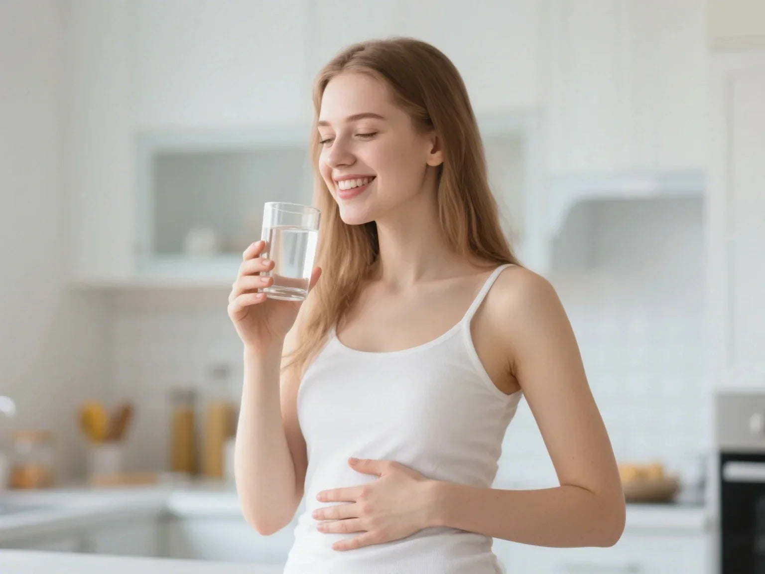 sore stomach after drinking water