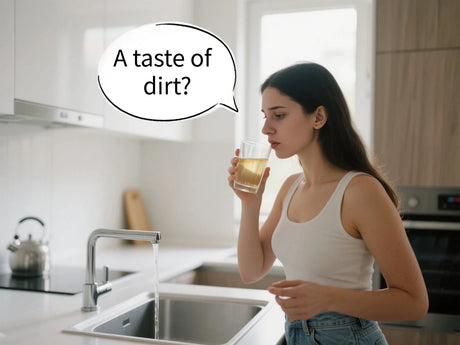 water tastes like dirt