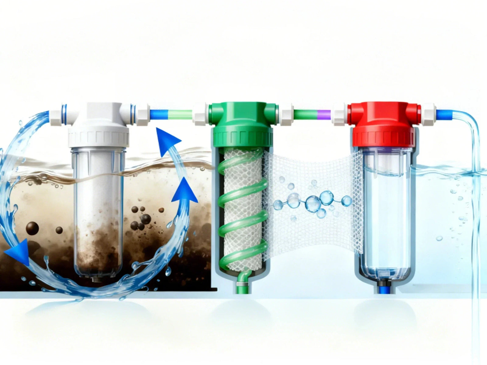 3 stage water filter