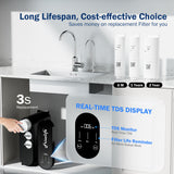 Frizzlife 600 GPD Tankless Reverse Osmosis System, PX600-Black