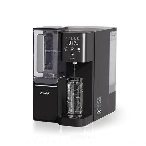 Das plattentranssystem frizzle life 99, ein alkalisches wasserconfiltration-system mit tragbaren wassergeräten, und dass NSF/ANSI 58 sicherheitselemente, TDS und filter
