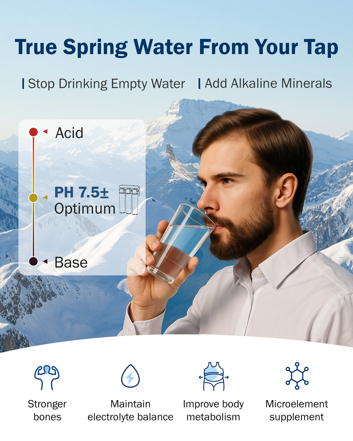 Frizzlife M800 Non-Electric Tankless RO System, 900 GPD Alkaline Remineralization