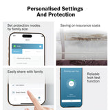 Frizzlife LP365-P Smart Water Monitor and Automatic Shutoff - 0.01 GPM Ultrasonic Micro Leak Detection, Wi-Fi / APP Control, Pressure+Flow Monitoring, 24/7 Water Usage Reports, Fits 3/4" and 1"