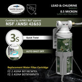 Filtro de agua FRIZZLIFE MV99 RV, certificado NSF 42 y 53