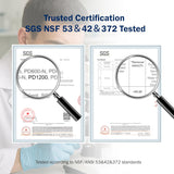 Frizzlife RO Umkehrosmose-Wasserfiltrationssystem - 1200 GPD schnelle Strömung unter Waschbecken RO Wasserfilter, tanklos, reduziert TDS, kompakt, PD1200