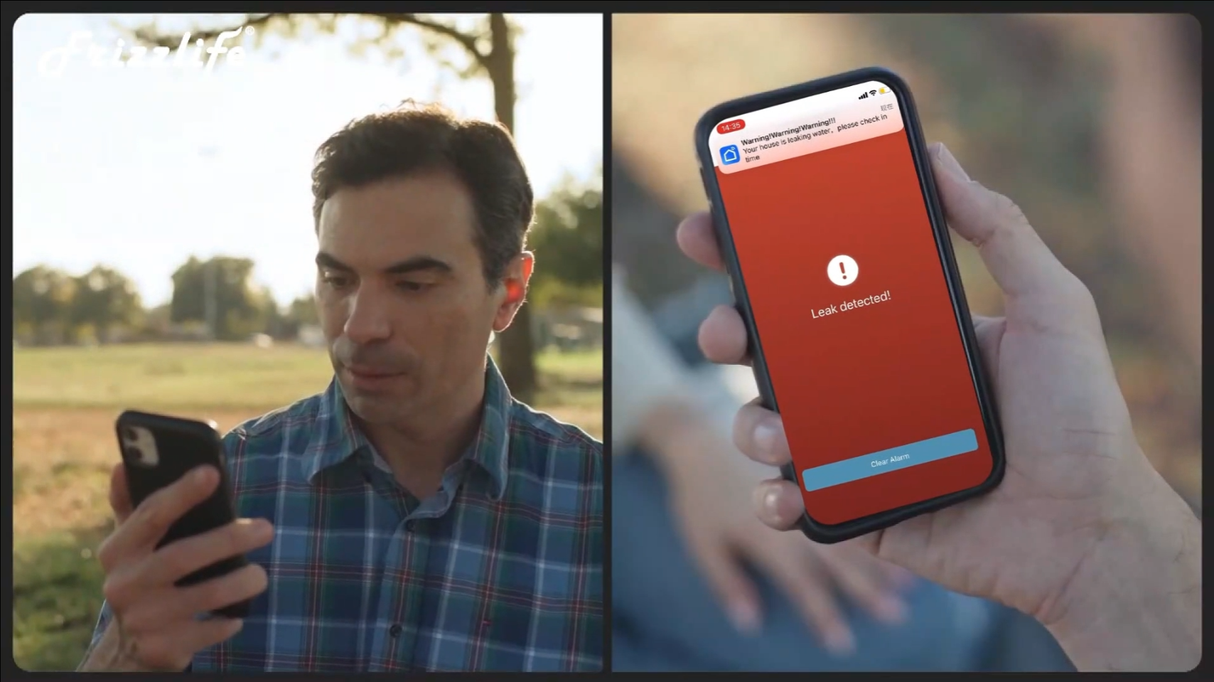 Monitor de agua inteligente Frizzlife LP365/LP365-P y sensor de apagado automático, LP365/LP365-P 