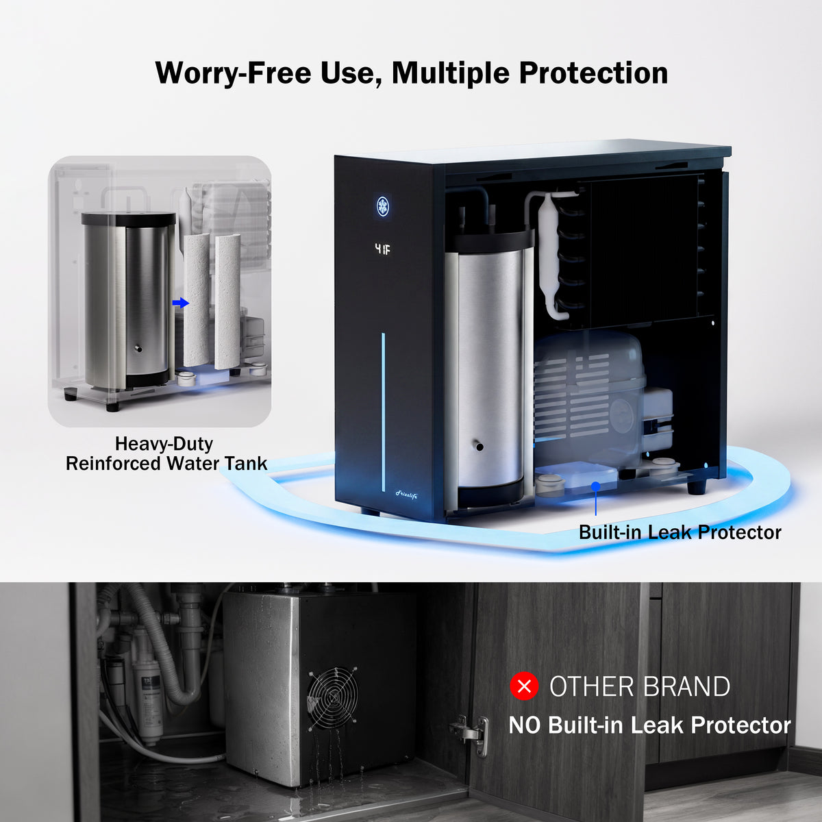 Frizzlife Under Sink Water Chiller & Filter, CW5000-MS99